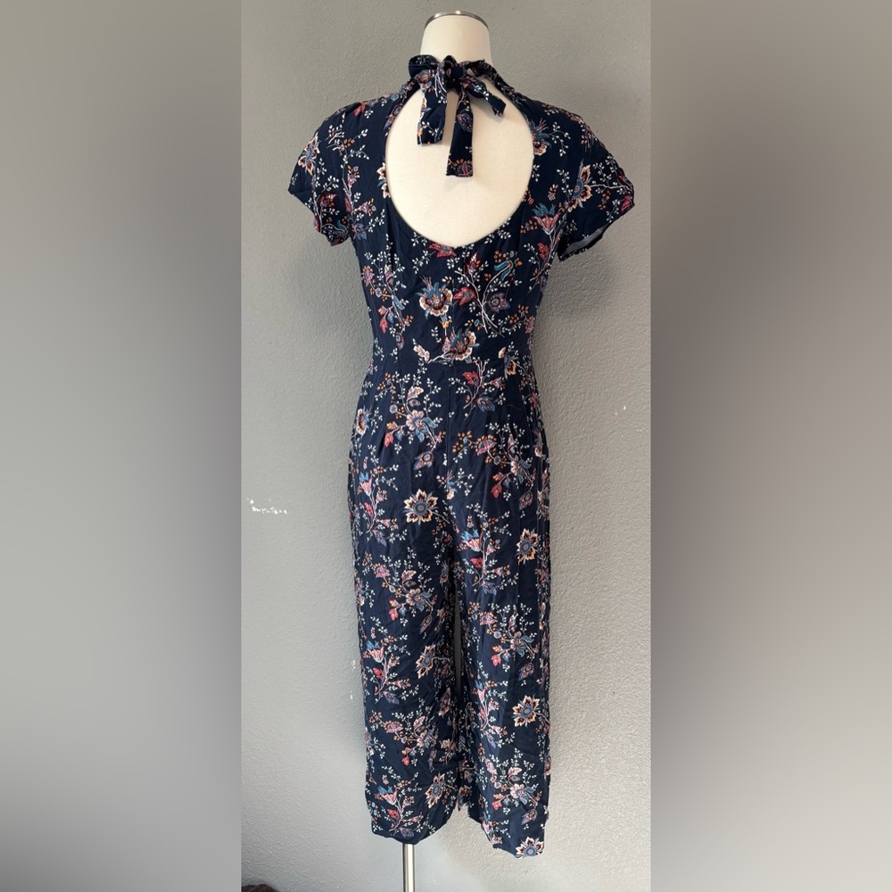 Abercrombie & Fitch Navy Floral Jumpsuit